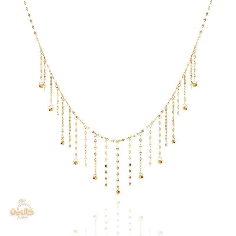 گردنبند استار شرابه ای توپی